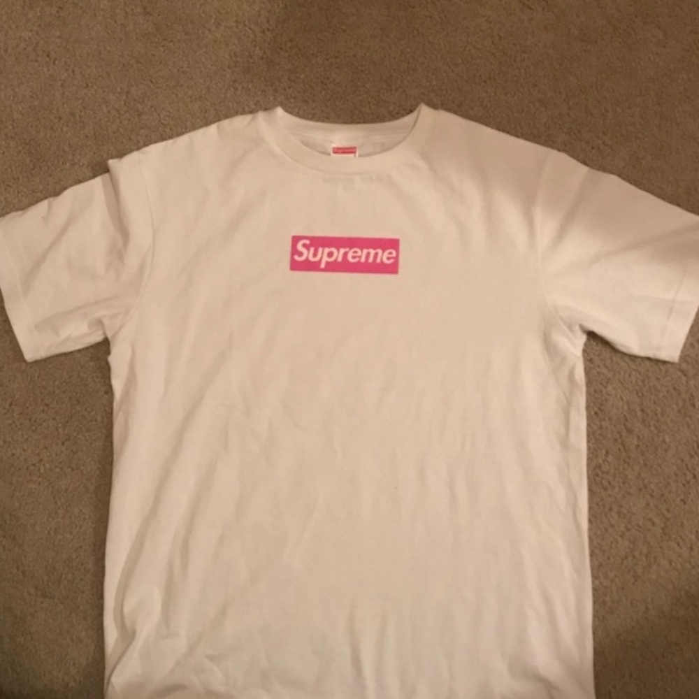 Rare Supreme Pink Box Logo Tee